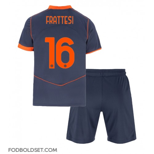 Inter Milan Davide Frattesi #16 Tredje trøje Børn 2025-26 Kortærmet (+ Korte bukser)
